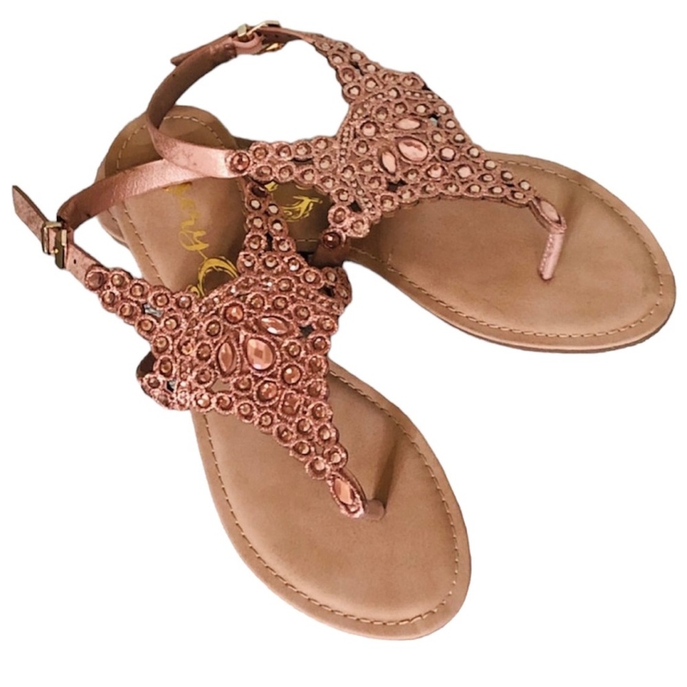 Very G Blingy Sandals - Women's Size 10 - Color Rose